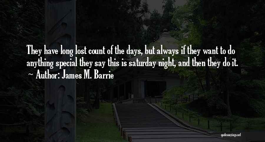 Lost Something Special Quotes By James M. Barrie