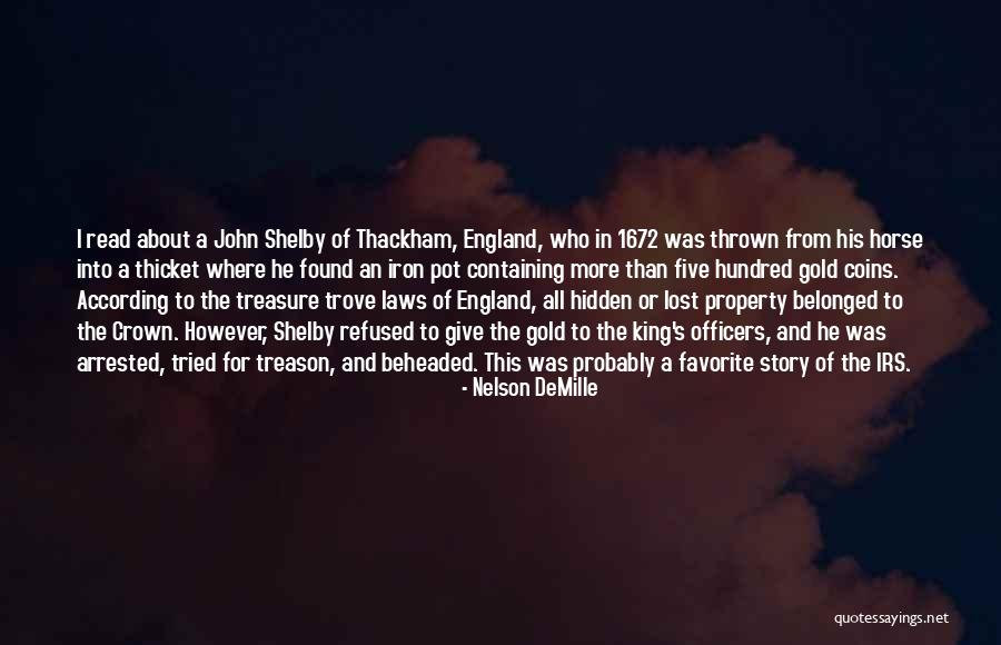 Lost Treasure Quotes By Nelson DeMille Lost Treasure Quotes By Nelson DeMille