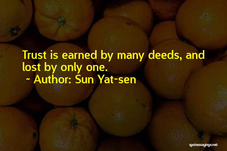 Lost Trust Quotes By Sun Yat-sen