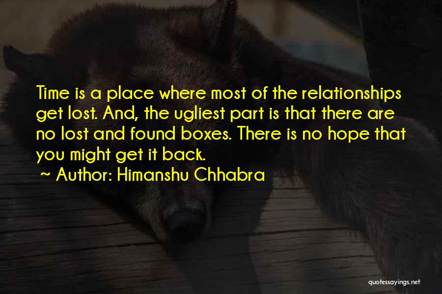Lost You Forever Quotes By Himanshu Chhabra