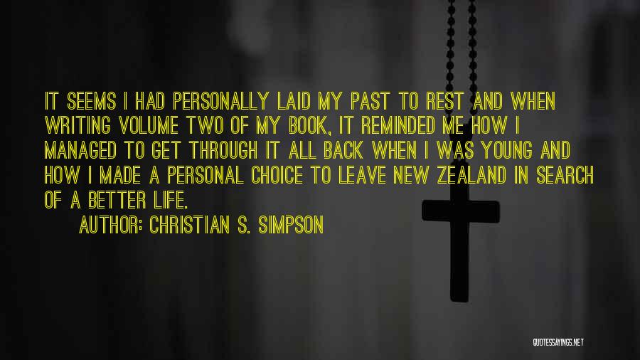 Lost Youth Quotes By Christian S. Simpson