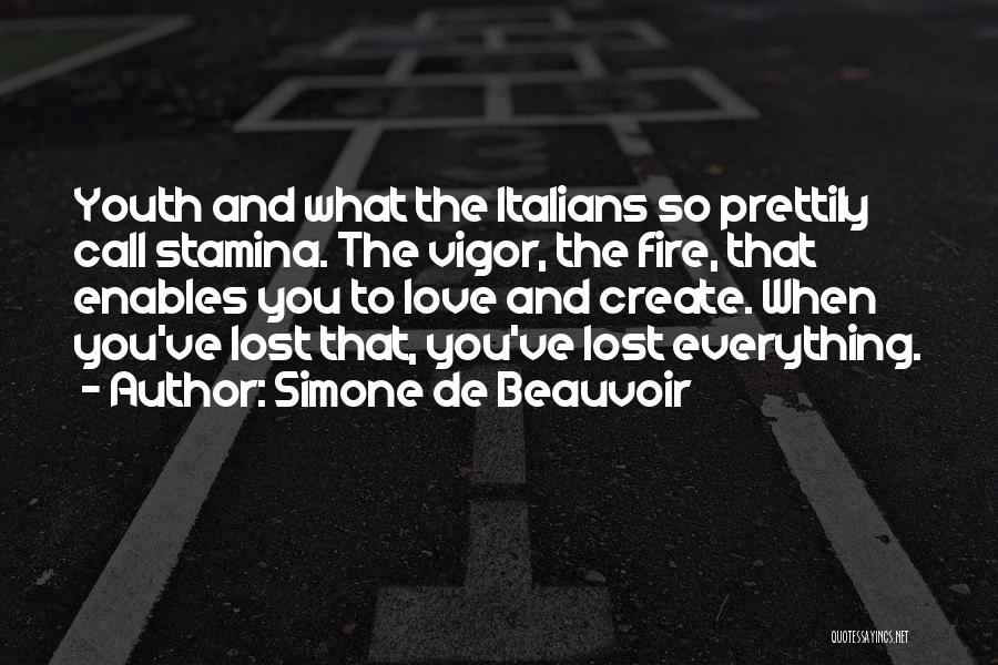 Lost Youth Quotes By Simone De Beauvoir