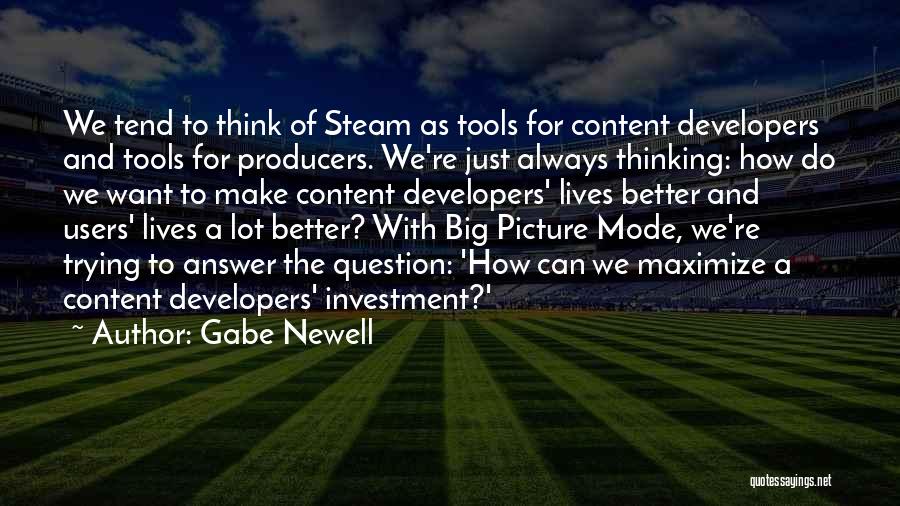 Lot Investment Quotes By Gabe Newell