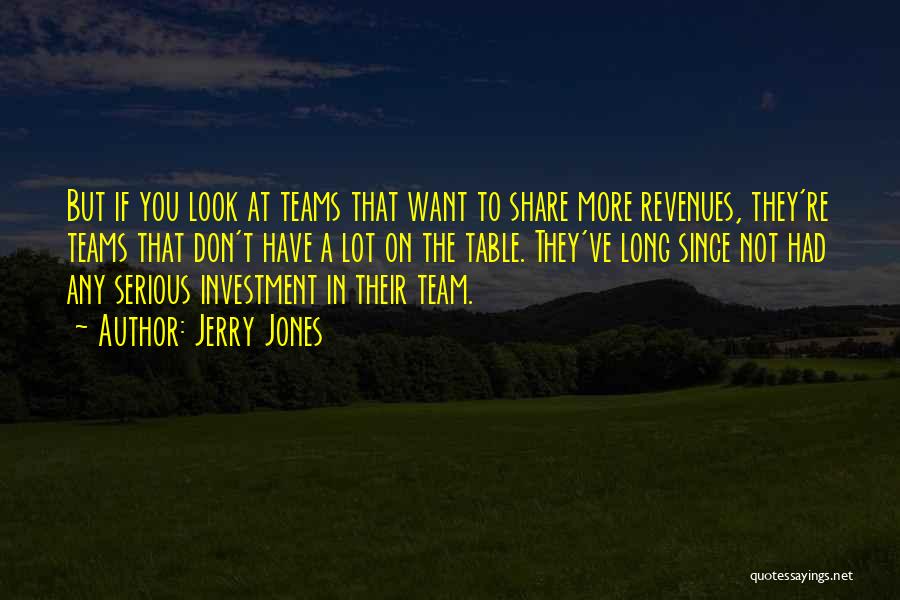 Lot Investment Quotes By Jerry Jones