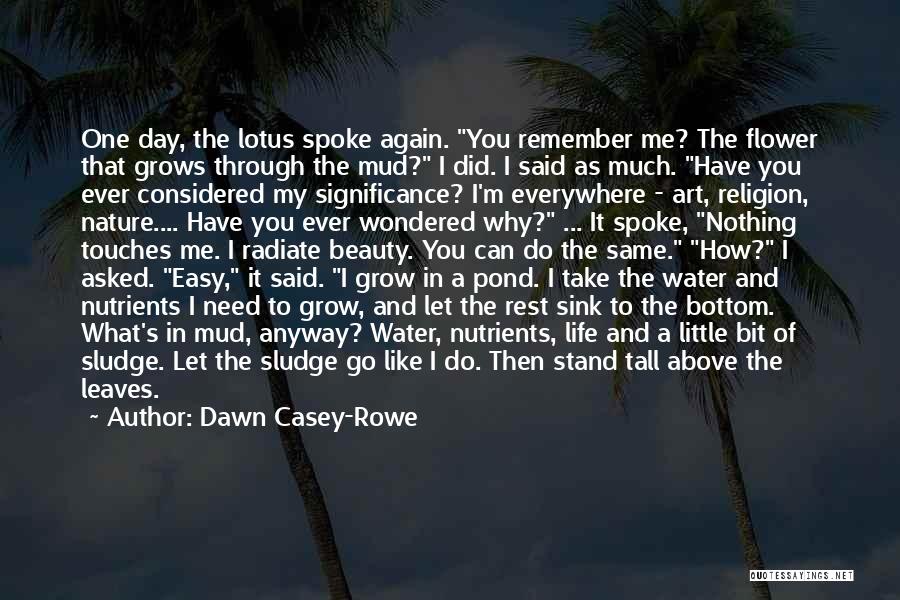 Lotus And Mud Quotes By Dawn Casey-Rowe