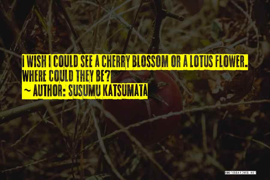 Lotus Blossom Quotes By Susumu Katsumata