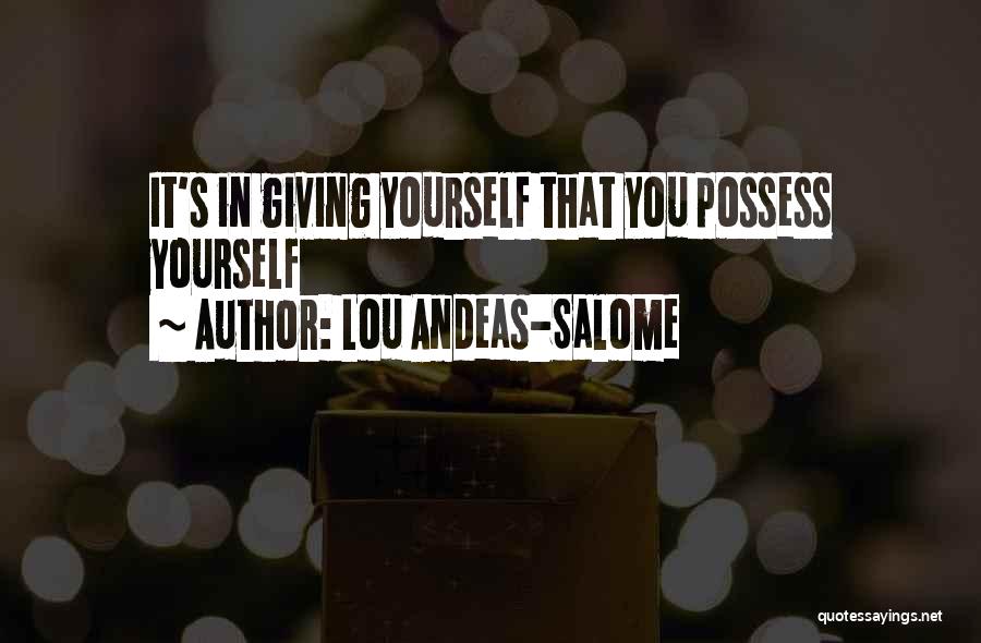 Lou Andeas-Salome Quotes 240882