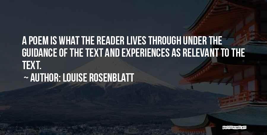 Louise Rosenblatt Quotes 2152717