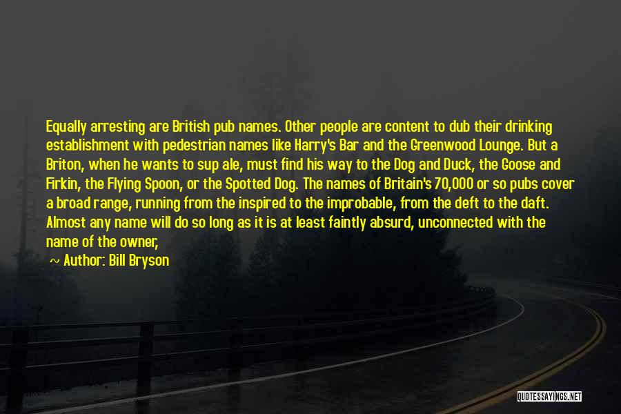 Lounge Bar Quotes By Bill Bryson