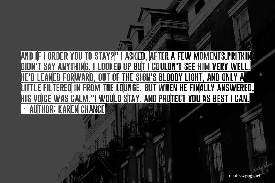 Lounge Quotes By Karen Chance