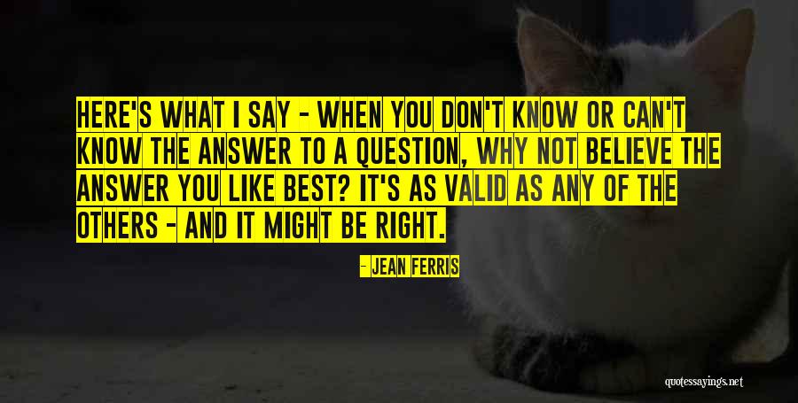 Loustau And Cecola Quotes By Jean Ferris Loustau And Cecola Quotes By Jean Ferris