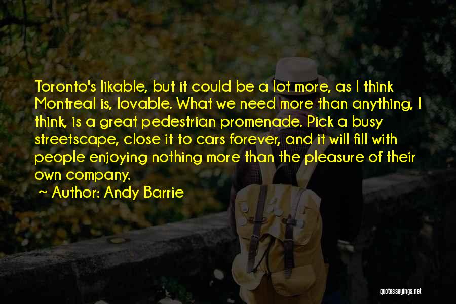 Lovable Quotes By Andy Barrie