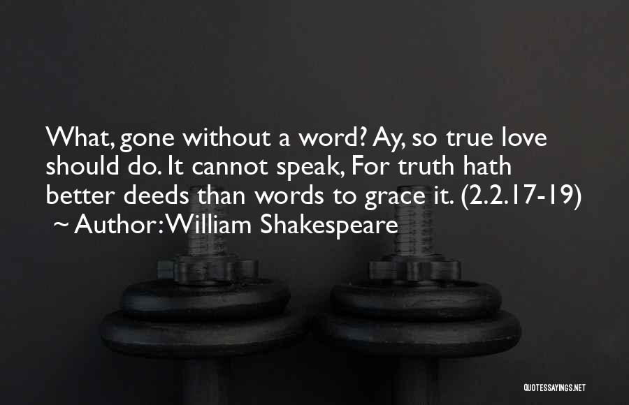 Love 2 Word Quotes By William Shakespeare