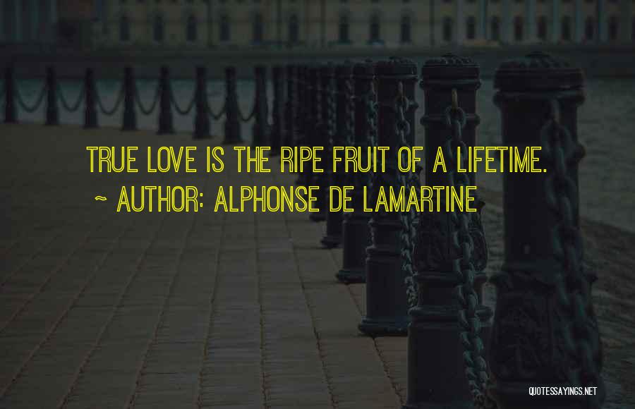 Love A Lifetime Quotes By Alphonse De Lamartine