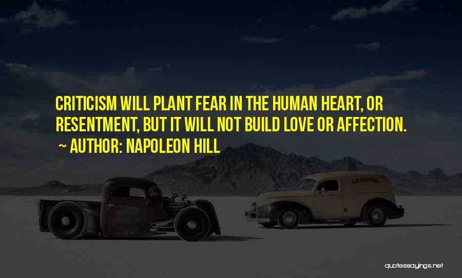 Love Affection Quotes By Napoleon Hill