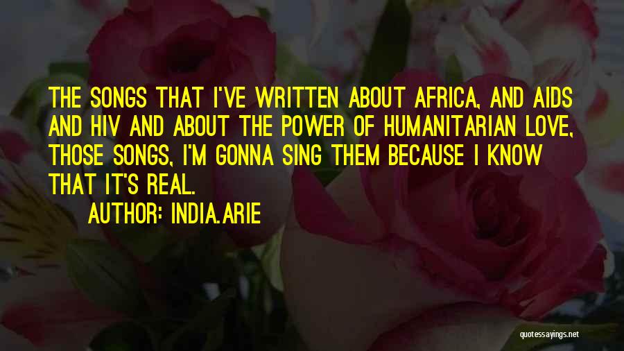 Love Africa Quotes By India.Arie