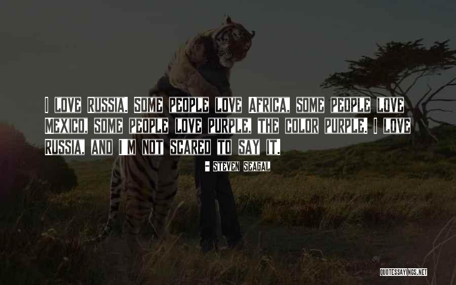 Love Africa Quotes By Steven Seagal