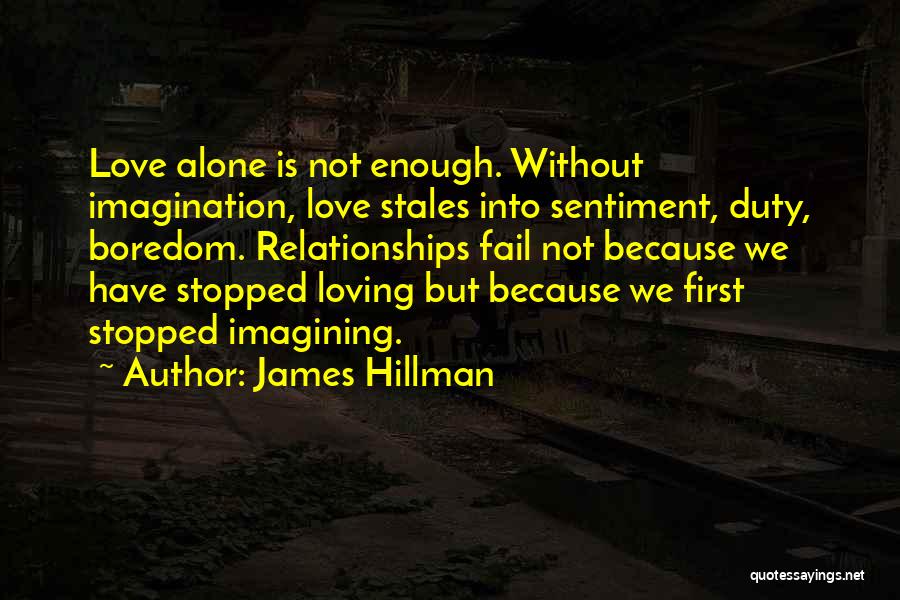 Love Alone Is Not Enough Quotes By James Hillman