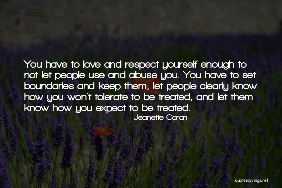 Love And Boundaries Quotes By Jeanette Coron Love And Boundaries Quotes By Jeanette Coron