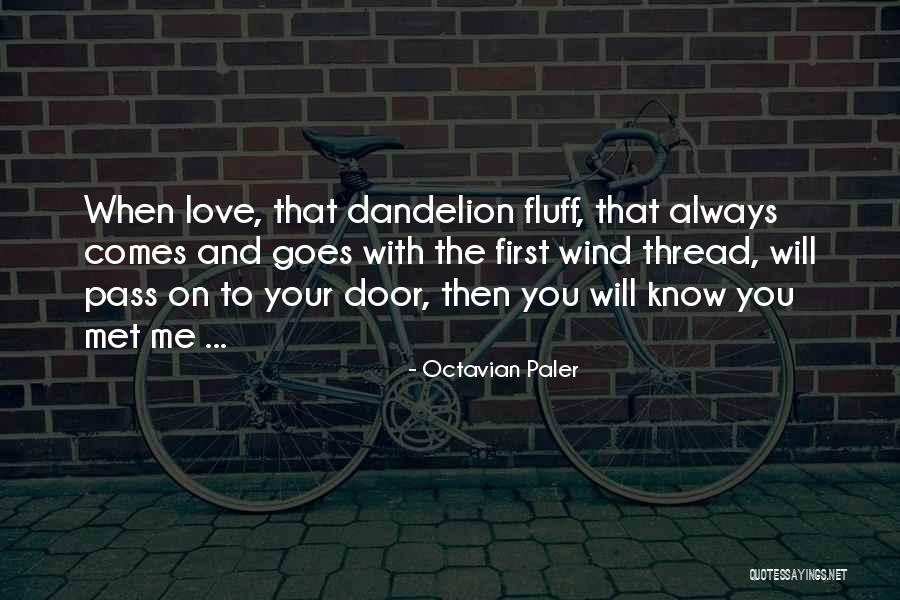 Love And Dandelion Quotes By Octavian Paler Love And Dandelion Quotes By Octavian Paler