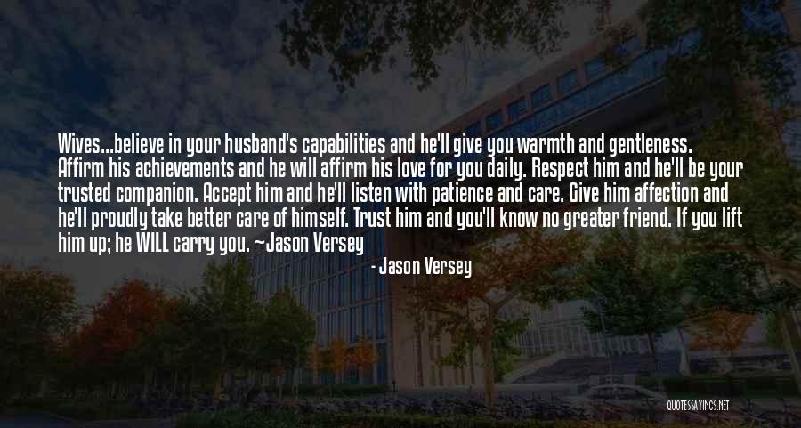 Love And Gentleness Quotes By Jason Versey