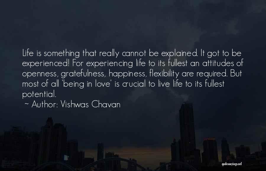 Love And Gratefulness Quotes By Vishwas Chavan