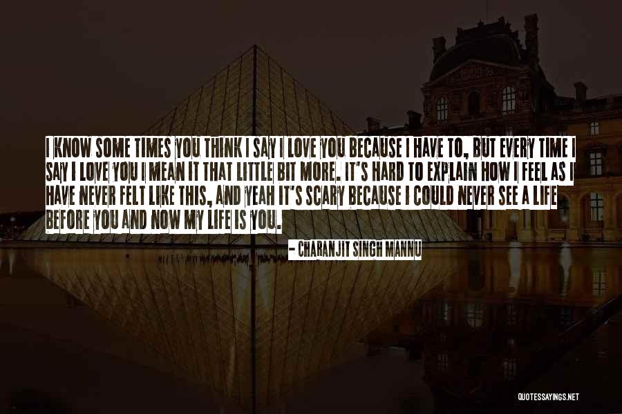 Love And Hard Times Quotes By Charanjit Singh Mannu