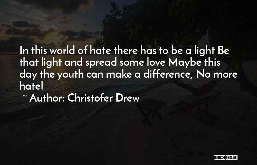 Love And Hate In The World Quotes By Christofer Drew