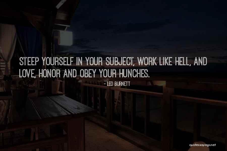 Love And Honor Quotes By Leo Burnett Love And Honor Quotes By Leo Burnett