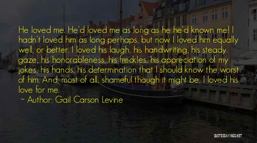 Love And Jokes Quotes By Gail Carson Levine