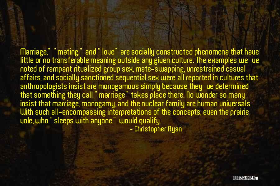 Love And Marriage And Family Quotes By Christopher Ryan Love And Marriage And Family Quotes By Christopher Ryan