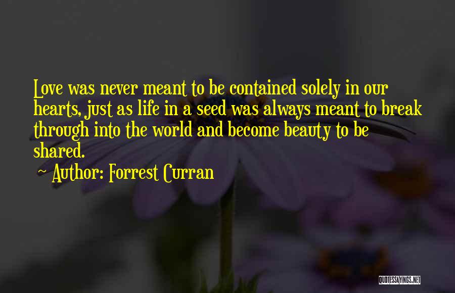 Love And Meant To Be Quotes By Forrest Curran