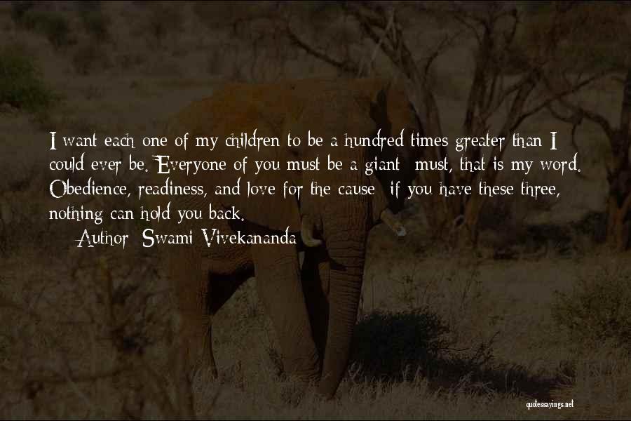 Love And Obedience Quotes By Swami Vivekananda