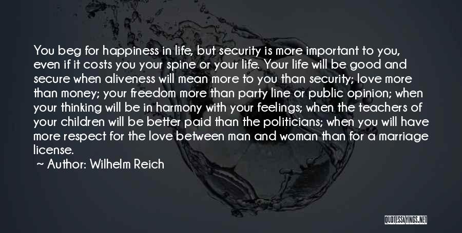 Love And Respect In Marriage Quotes By Wilhelm Reich