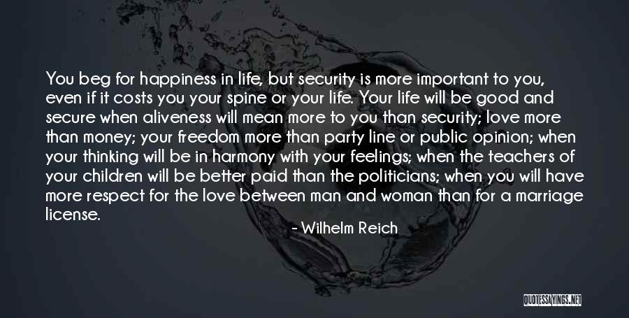 Love And Respect In Marriage Quotes By Wilhelm Reich