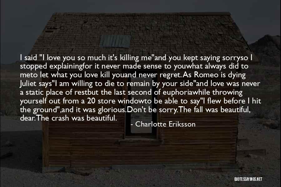 Love And Saying Sorry Quotes By Charlotte Eriksson Love And Saying Sorry Quotes By Charlotte Eriksson