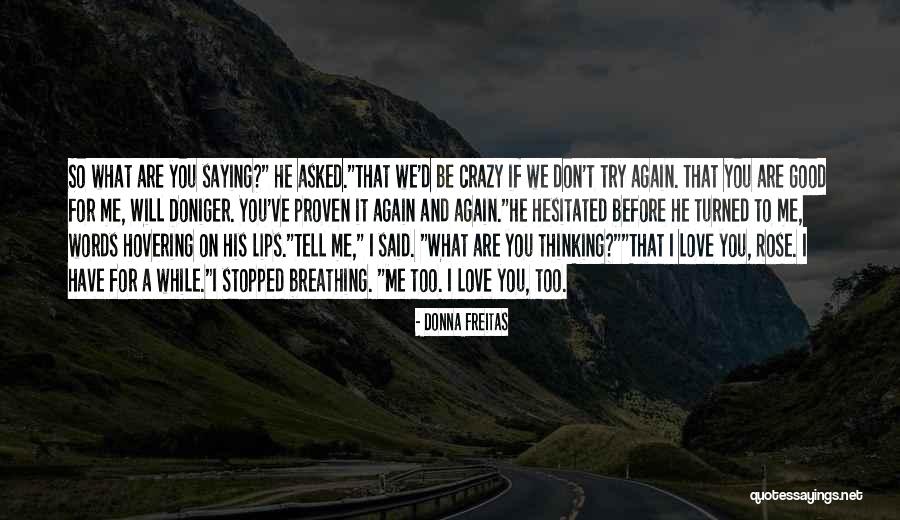 Love And Saying Sorry Quotes By Donna Freitas Love And Saying Sorry Quotes By Donna Freitas