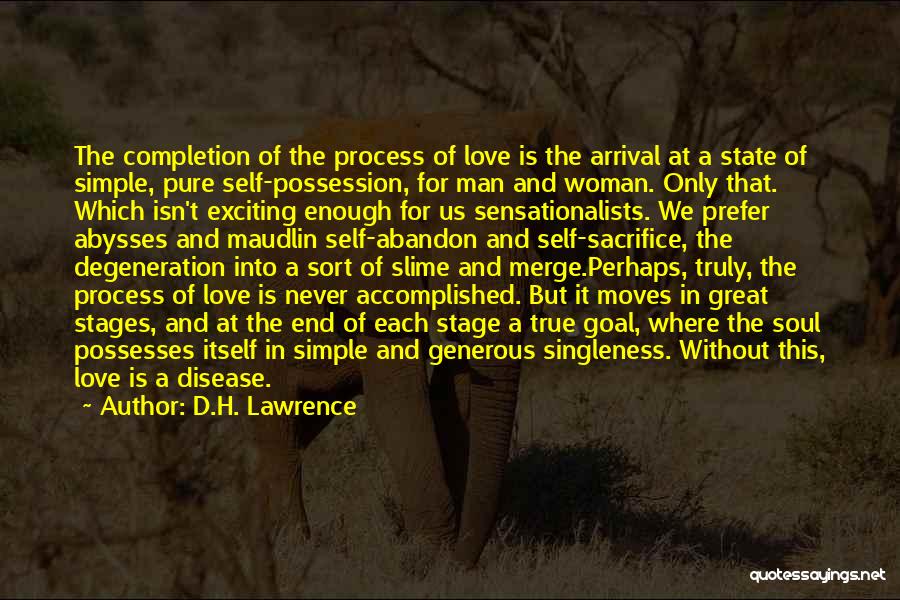 Love And Singleness Quotes By D.H. Lawrence