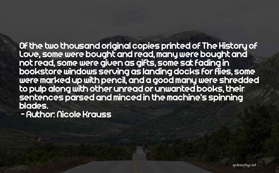 Love And Spinning Quotes By Nicole Krauss