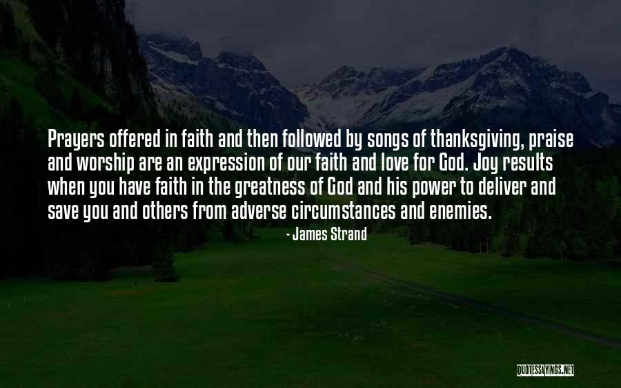 Love And Thanksgiving Quotes By James Strand