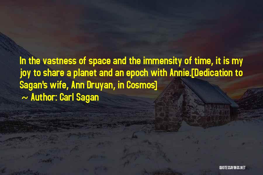 Love And The Cosmos Quotes By Carl Sagan