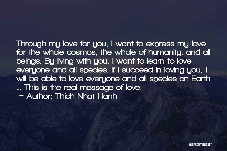 Love And The Cosmos Quotes By Thich Nhat Hanh