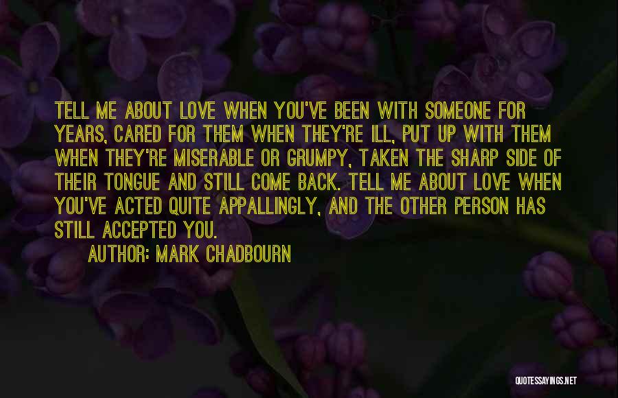 Love And Their Meaning Quotes By Mark Chadbourn