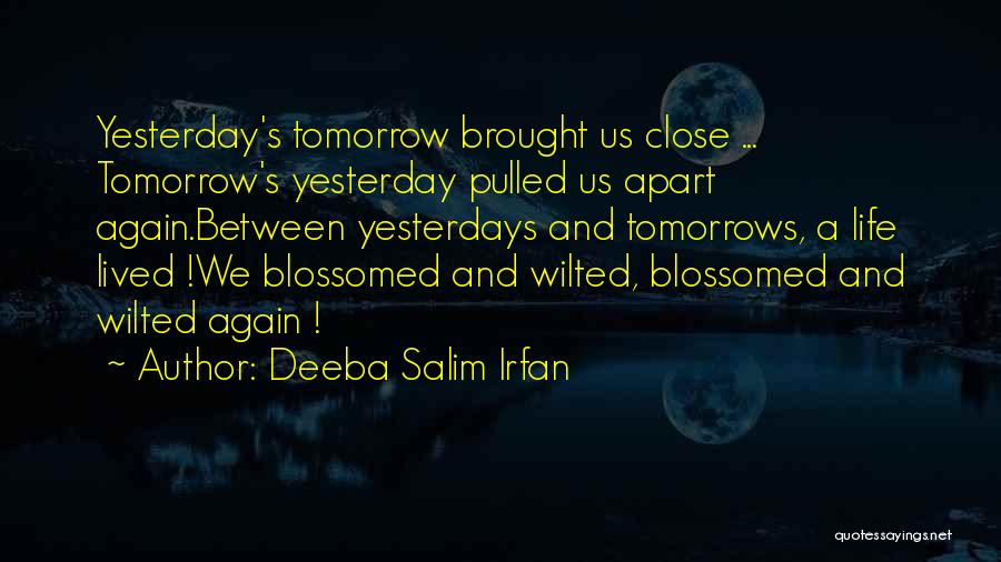 Love And Time Apart Quotes By Deeba Salim Irfan