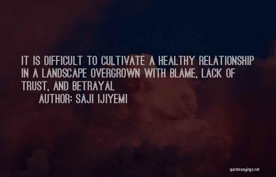 Love And Trust In A Relationship Quotes By Saji Ijiyemi