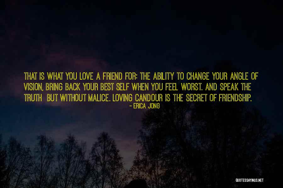 Love And Your Best Friend Quotes By Erica Jong