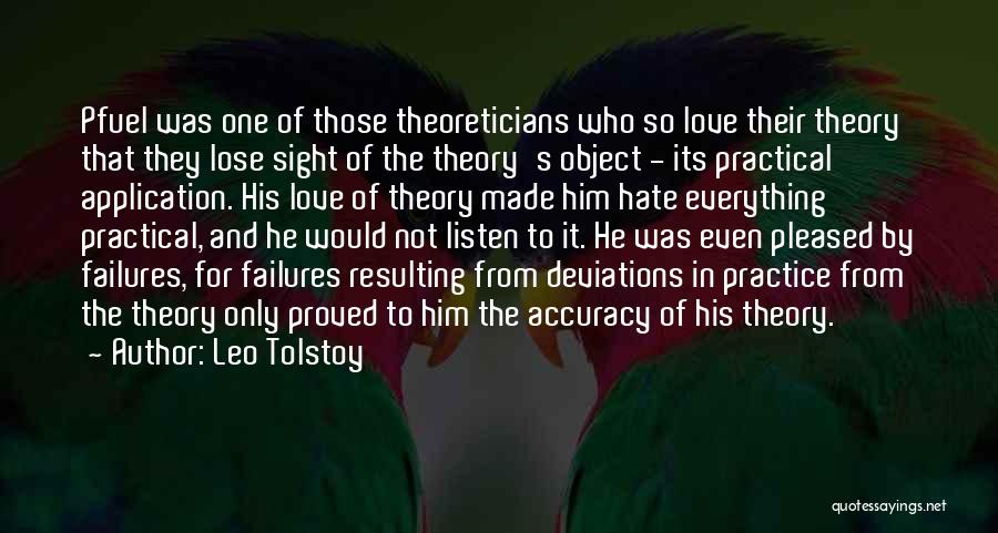 Love Application Quotes By Leo Tolstoy