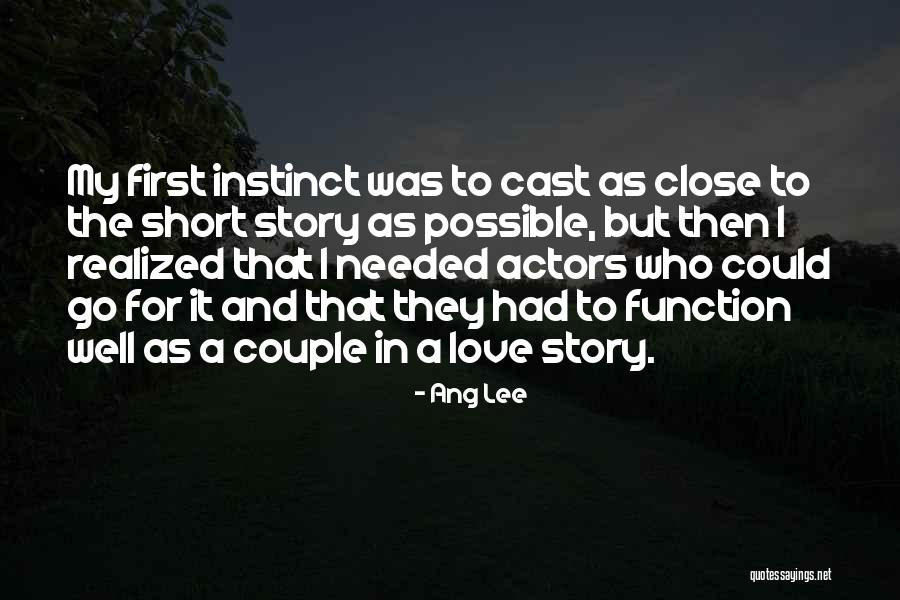 Love As A Couple Quotes By Ang Lee Love As A Couple Quotes By Ang Lee