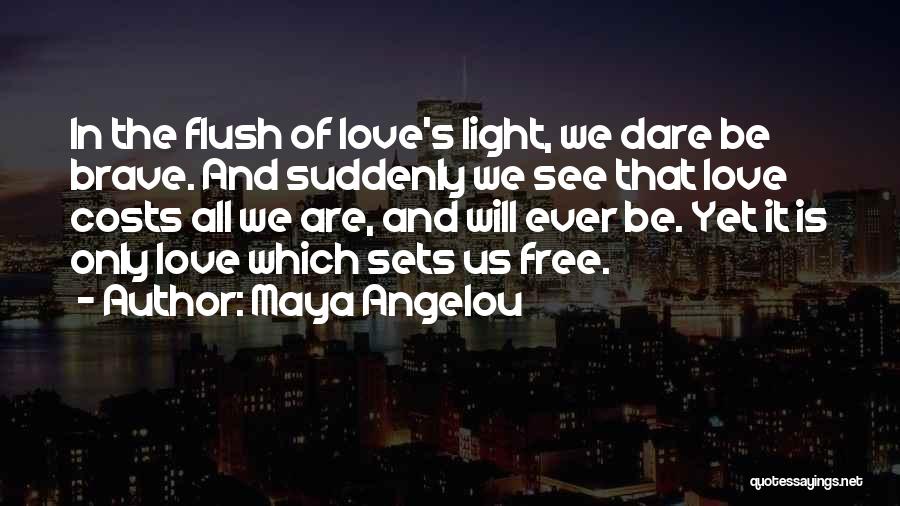 Love At All Costs Quotes By Maya Angelou