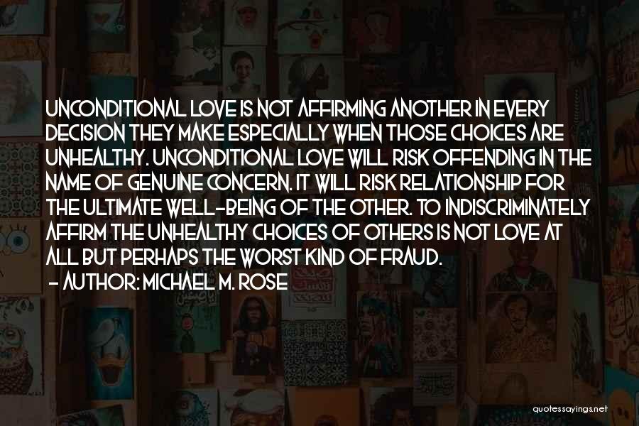 Love At Risk Quotes By Michael M. Rose